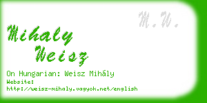 mihaly weisz business card